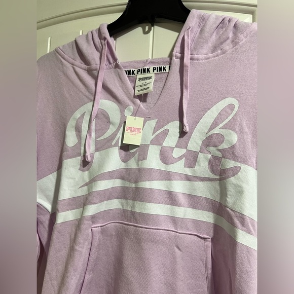 NWT VS PINK Victoria Secret light purple lavender pullover sweatshirt L large - Picture 3 of 5